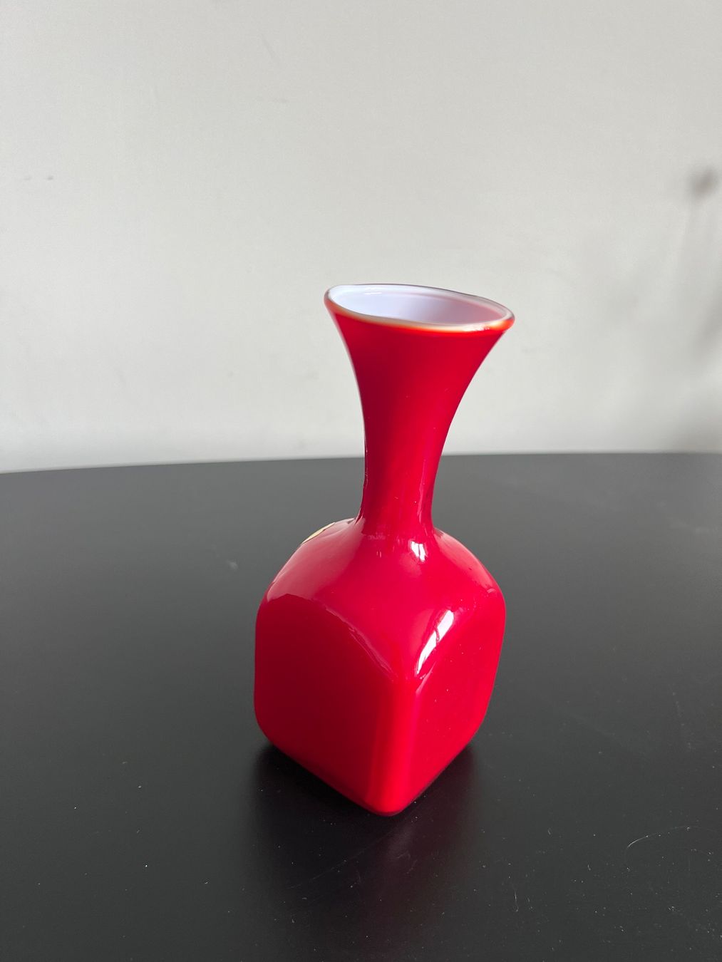 Murano Vasi & Recipienti: Vase Murano Rot Opalina Fiorentina 16.5 cm – Usato da Jona venduto da Sariksa 6