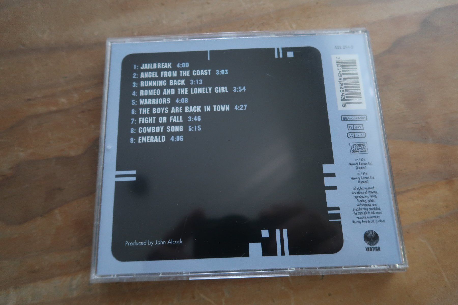 CDs: THIN LIZZY - JAILBREAK - DIGITALLY REMASTERED - CD – D'occasion à Basel par Patiscat 1