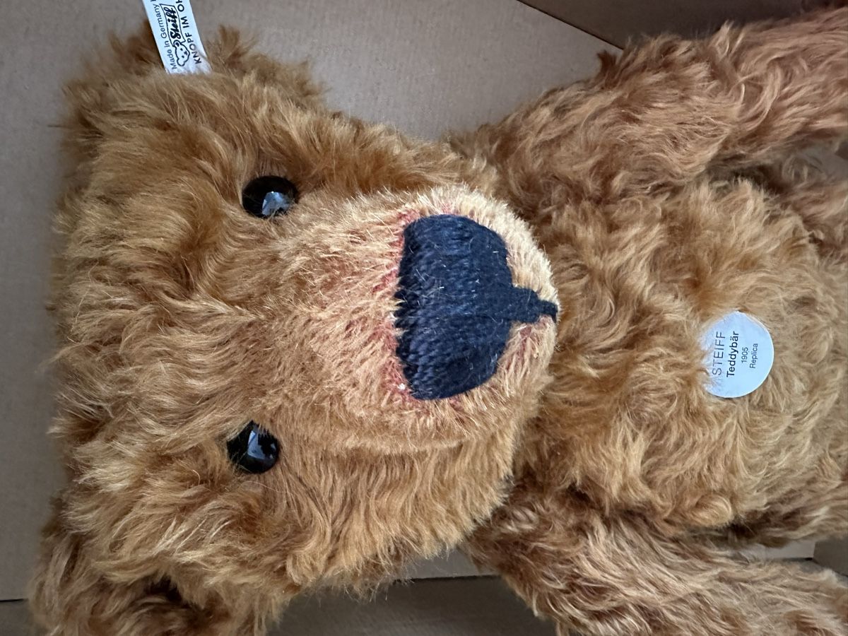 Steiff Jouets: Steiff Teddy 50 cm Neu – Neuf avec emballage d'origine à Herbriggen par Sehrazade 4