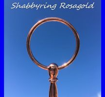 ETAGEREN STANGEN  Shabbyring rosagold für 2-lagige Etagere