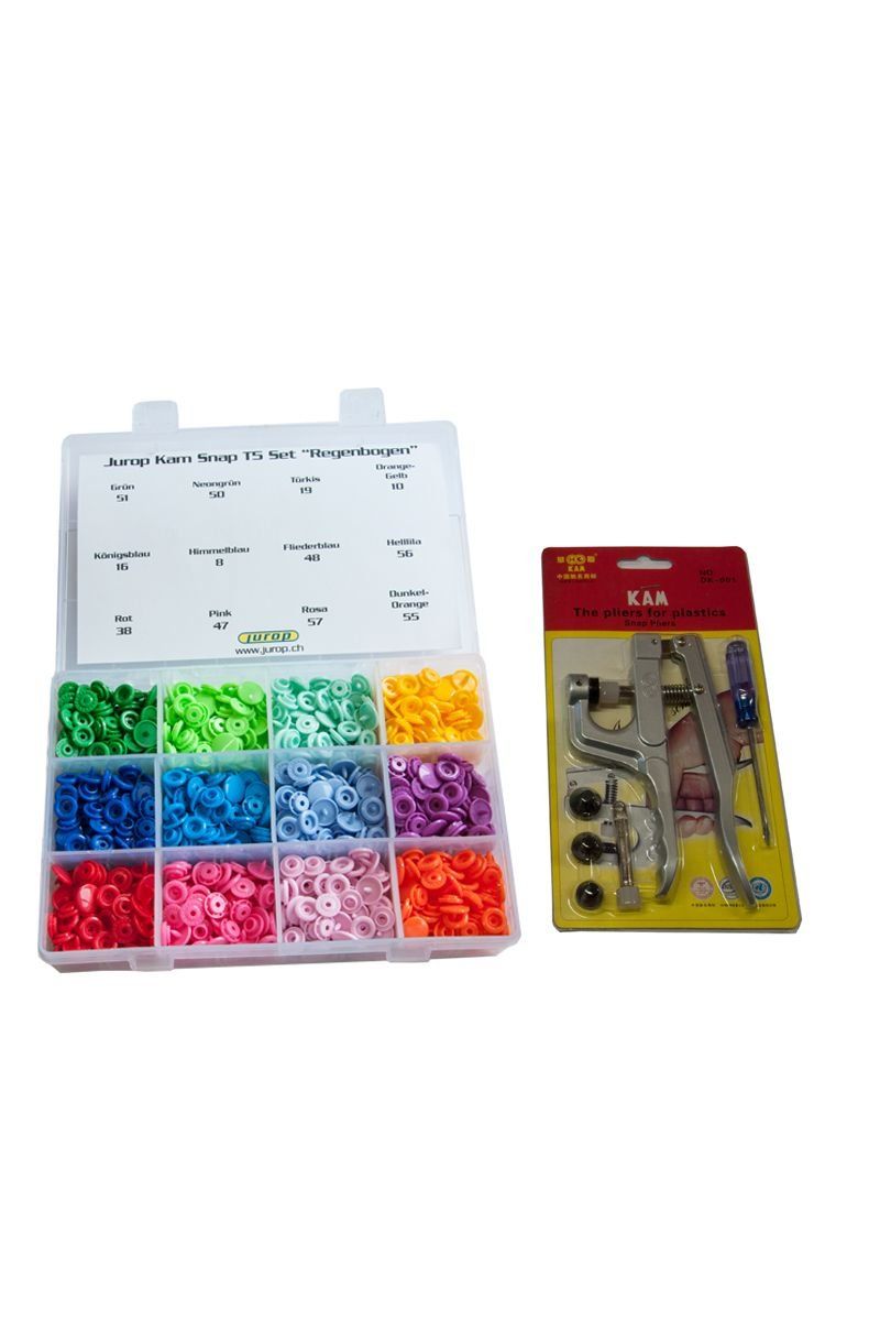 Kit bricolage: KAM Snap Starterset Regenbogen mit Zange Kam Snap – Nuovo e nell'imballaggio originale da Uetendorf venduto da NeedlesNClouds