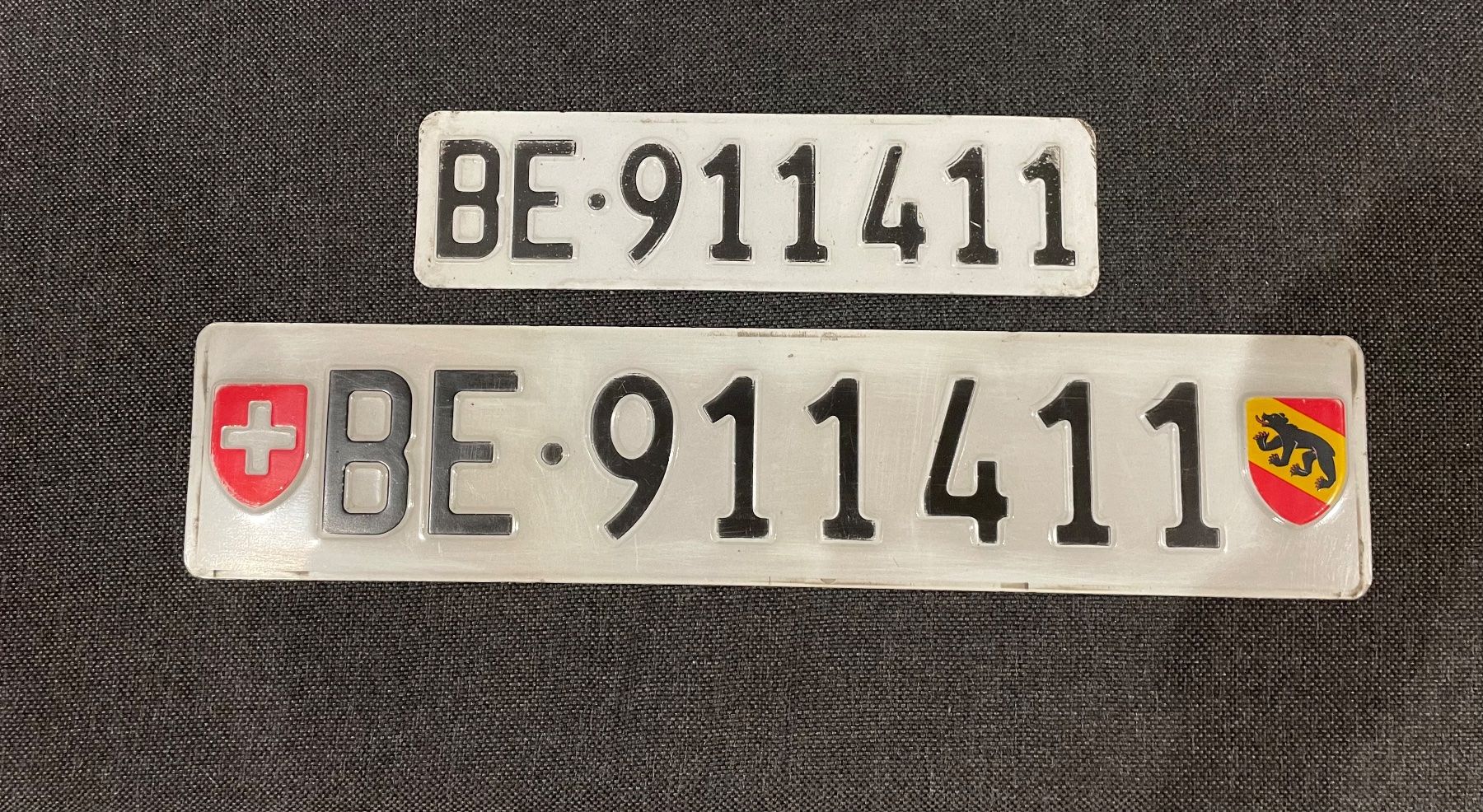 Porsche Insegne: Kontrollschild BE 911 411 – Usato da Sax venduto da moo_5kg5