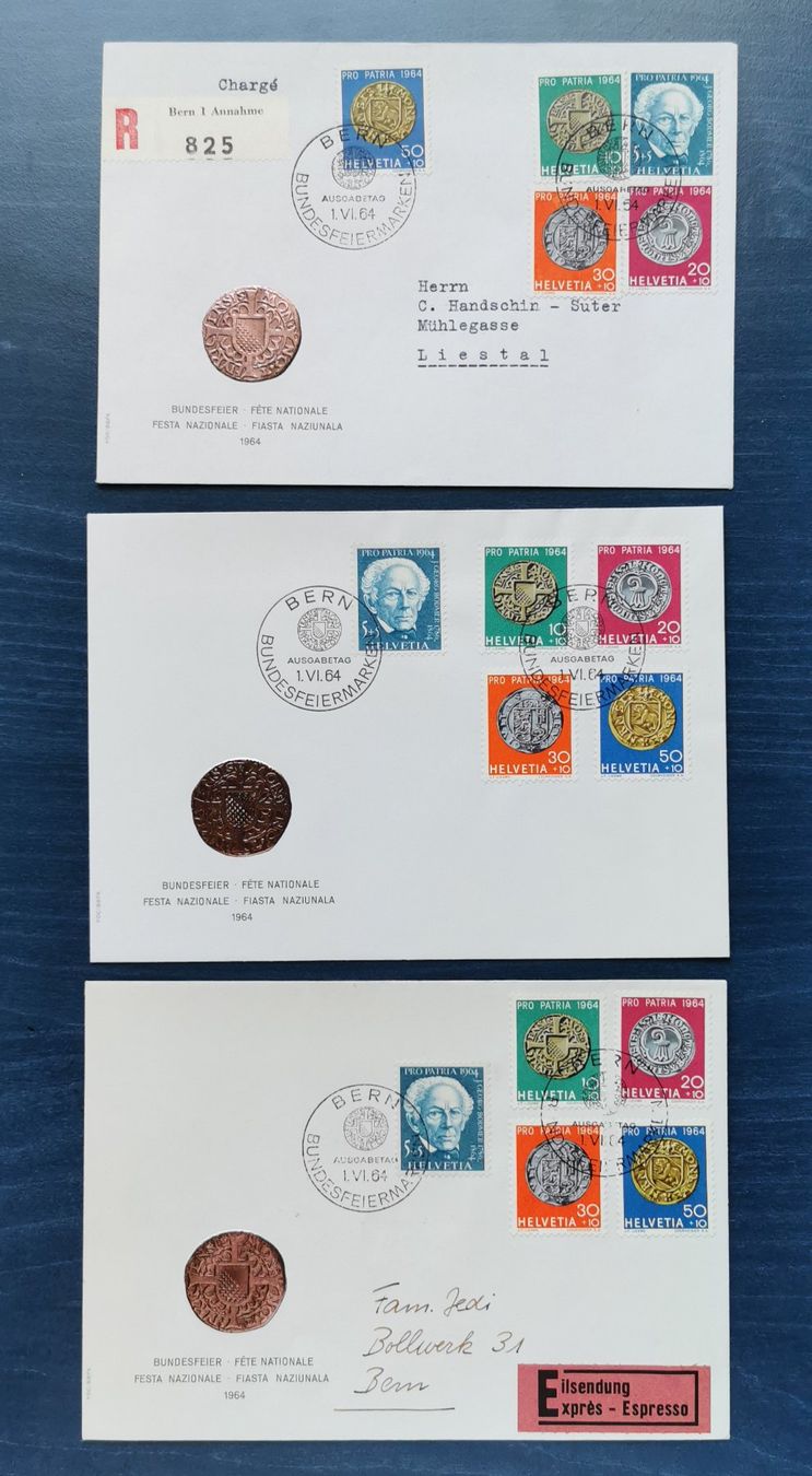 Tous les timbres: Beleg/FDC PP 1964 – D'occasion à Aadorf par Chnorli-Furz
