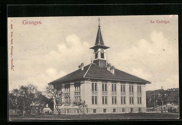 Cartoline postali: AK Granges, Le College, 1906 – Usato da Berlin venduto da bartko-reher