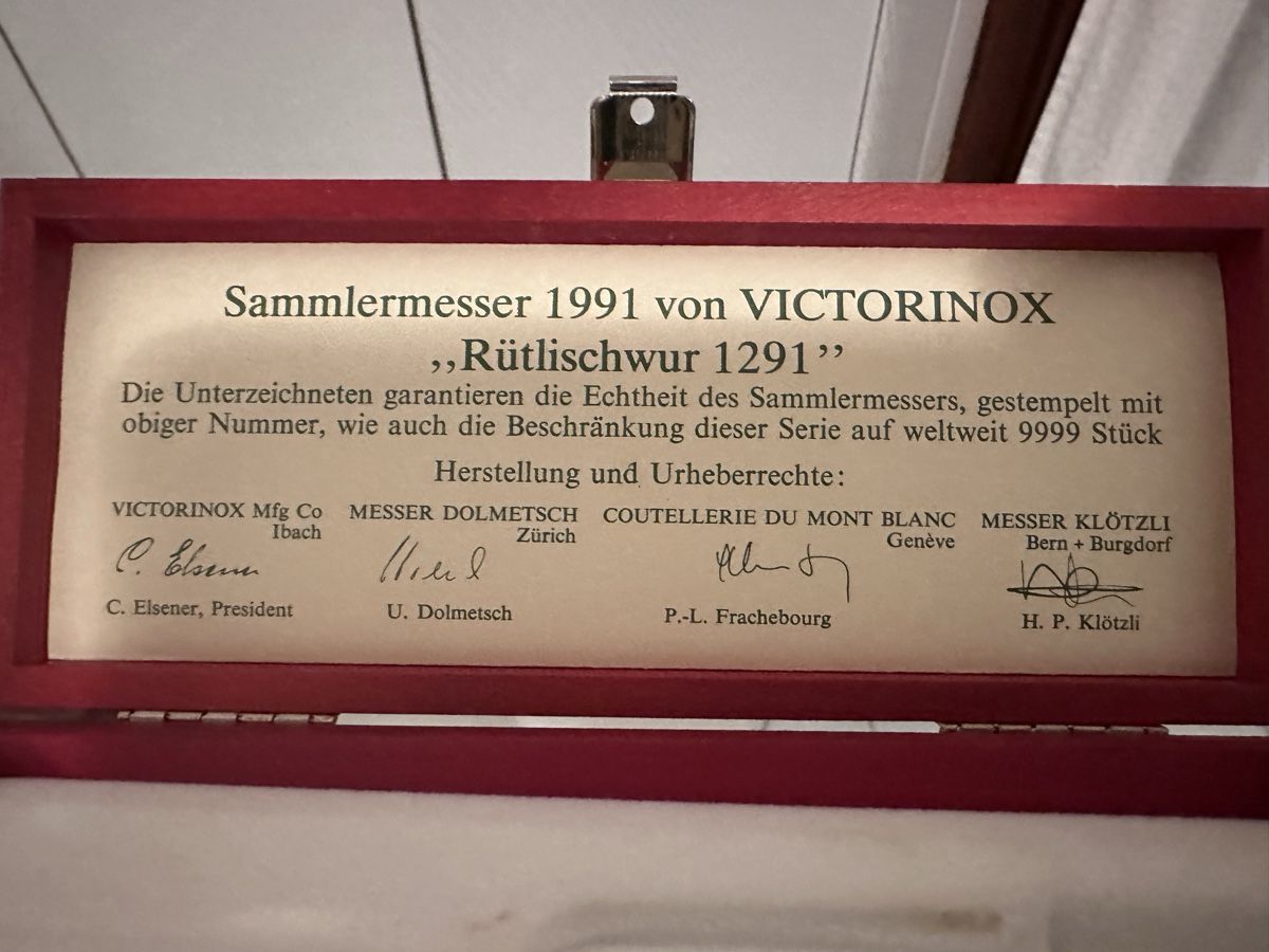 Victorinox Coltelli tascabile: Victorinox 1991 Rutli – Usato da Morbio Inferiore venduto da Ecod 1