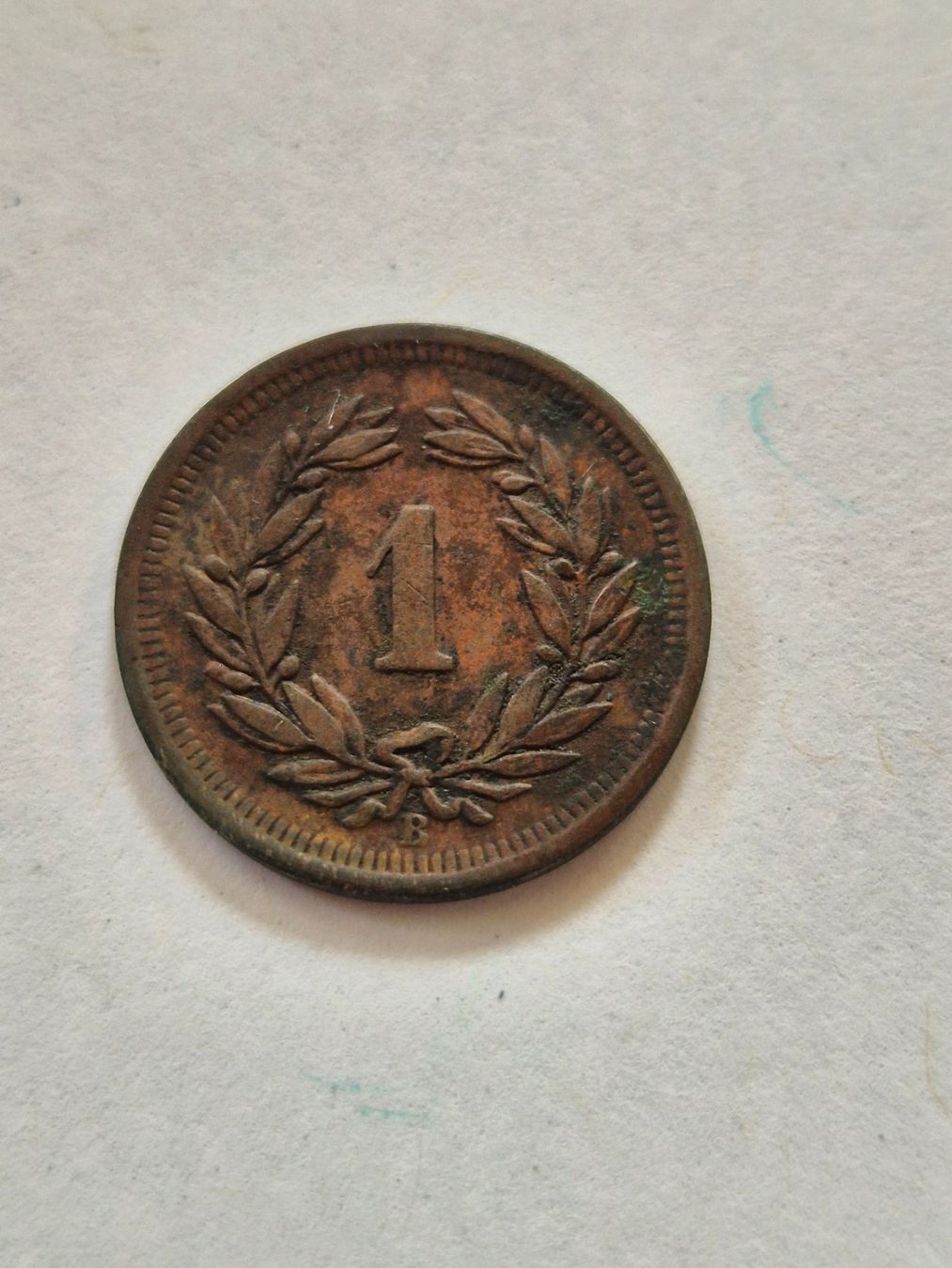 Tutti le monete: 1 Rappen 1905 - Aufl.  2 Mio.! – Usato da Mels venduto da Goldenfalcon 1