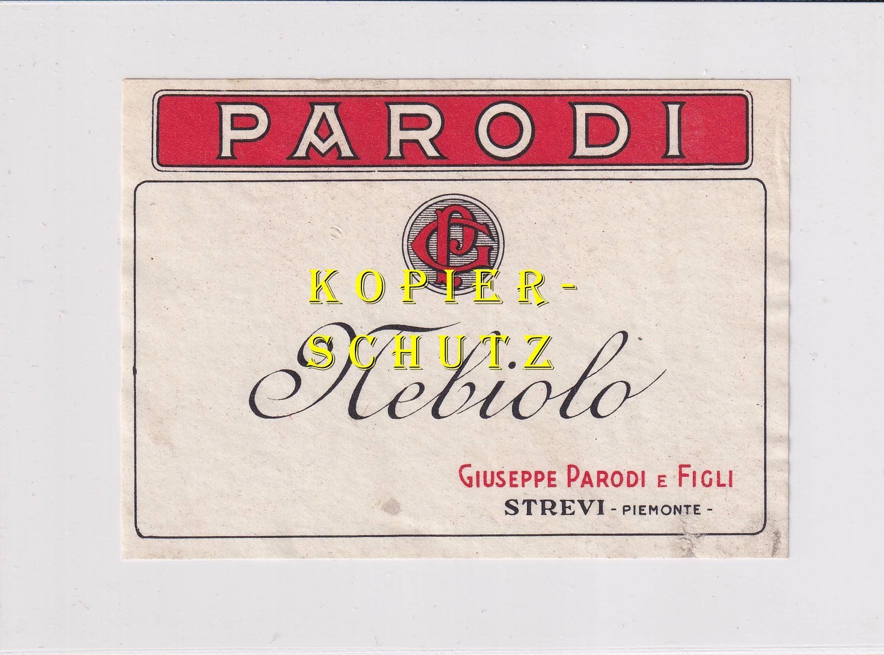 Carta: Etikette - Nebiolo /bd – Usato da Hombrechtikon venduto da Rudolf07