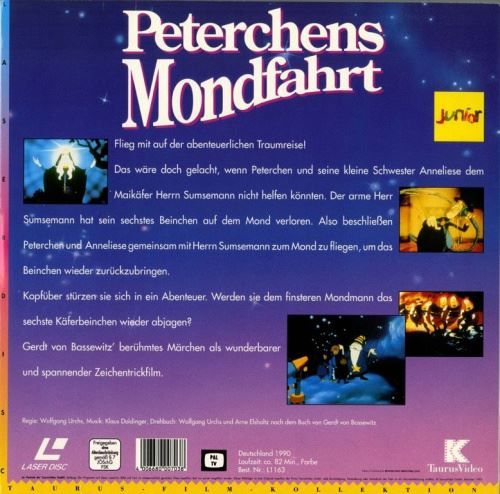 Tutti i DVDs: [Laserdisc] Peterchens Mondfahrt (1990) – Usato da Rheinfelden venduto da Burzelchen 1