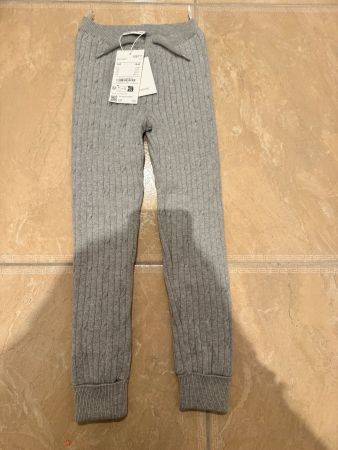C&A neue gefütterte  Strickleggins, 6-7J 116-122
