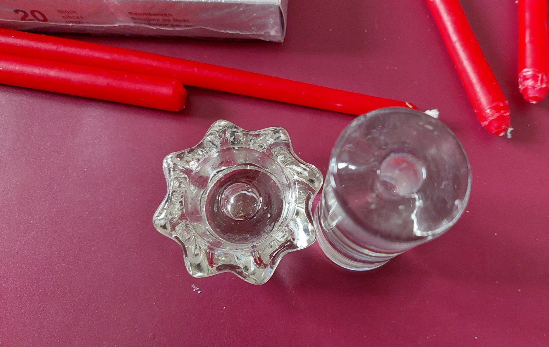 Portacandele: Mini Kerzen mit Ständerli Glas – Usato da Uitikon Waldegg venduto da Smeragol 4