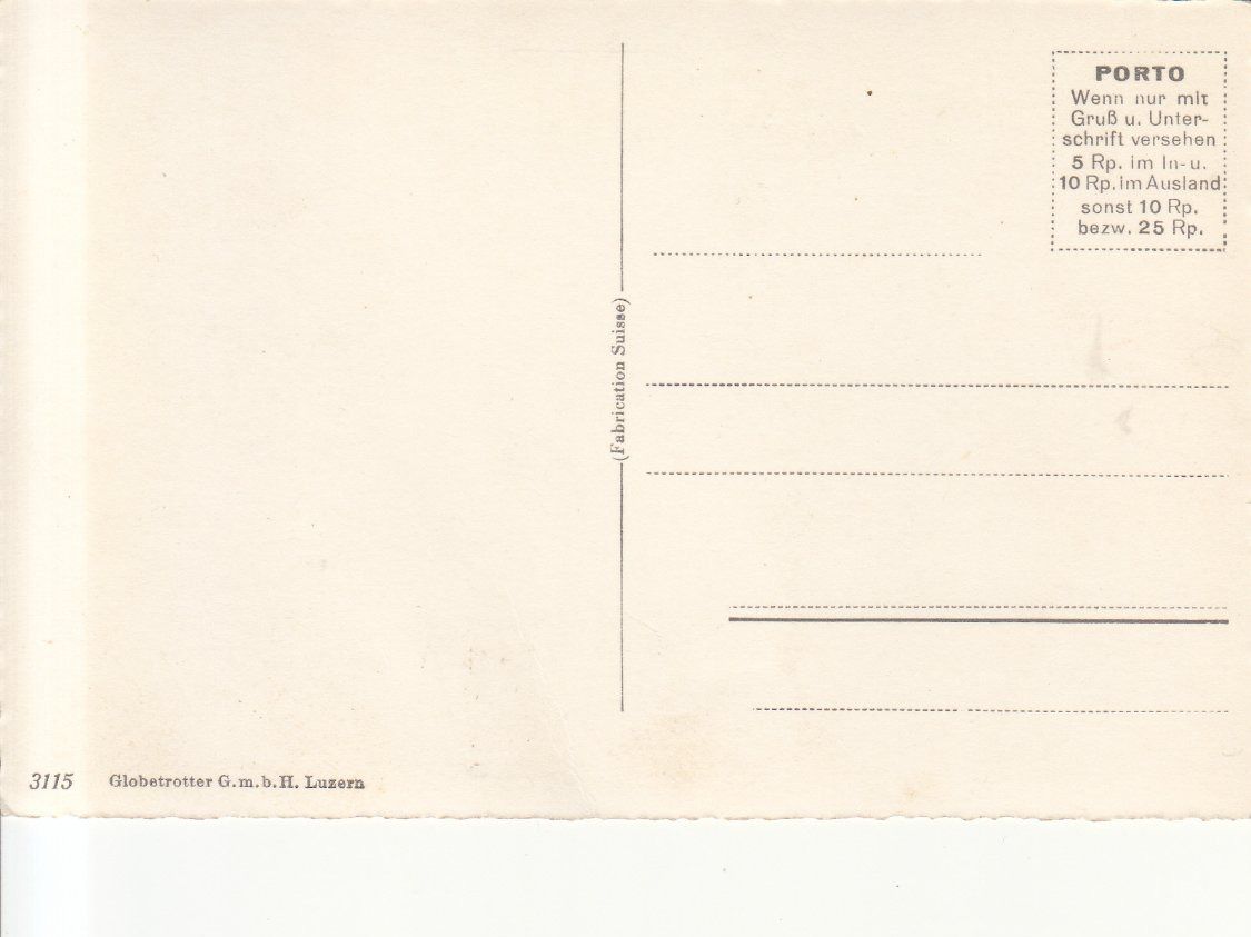 Cartoline postali: Rigi Aussicht ca. 1950 – Usato da Bürglen TG venduto da StampGraf 1