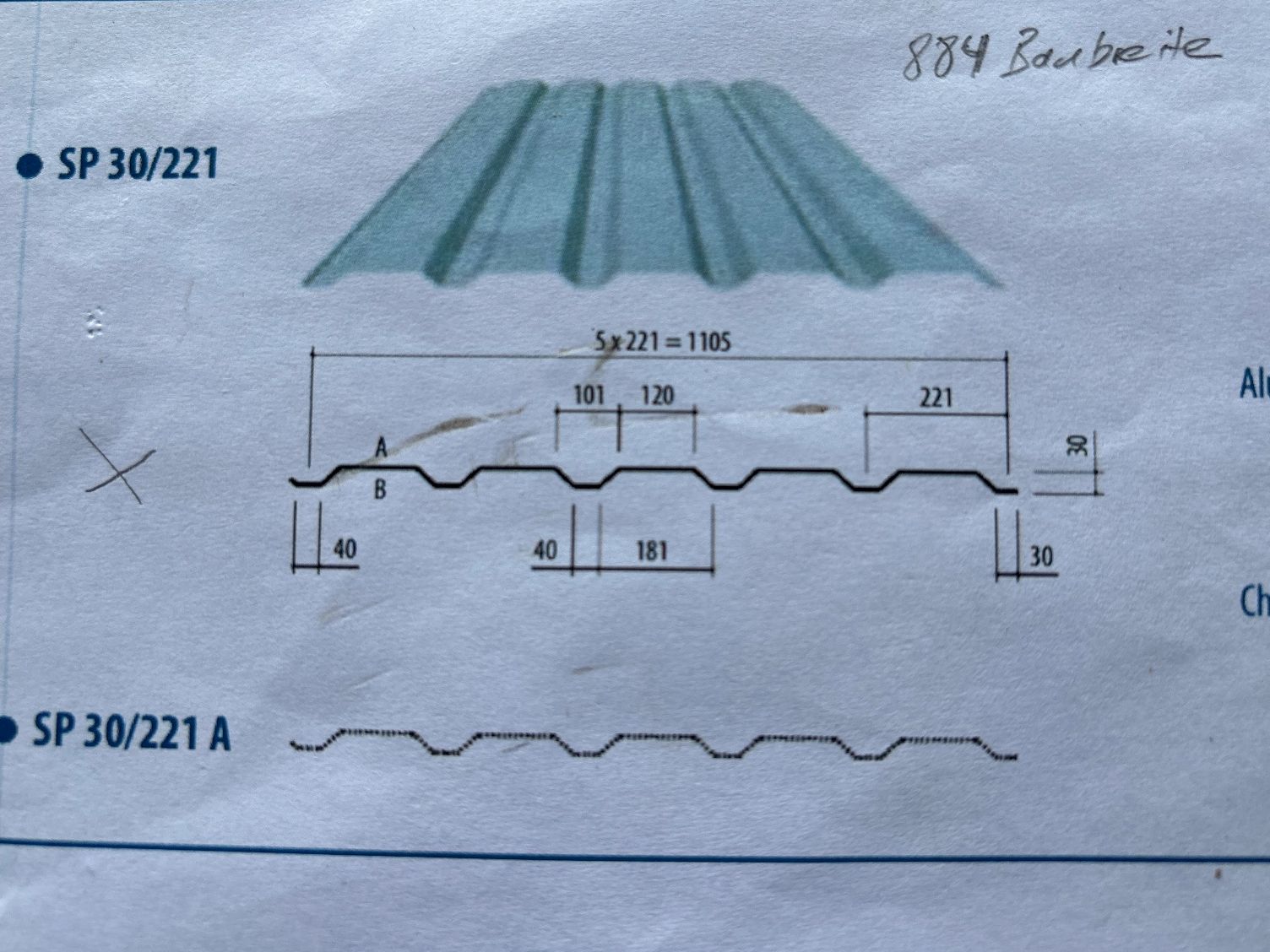 Wände & Decken: Trapezblech – Neu (gemäss Beschreibung) aus Wagenhausen von sar_75tz