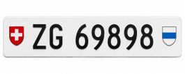 Nummernschild ZG 69898