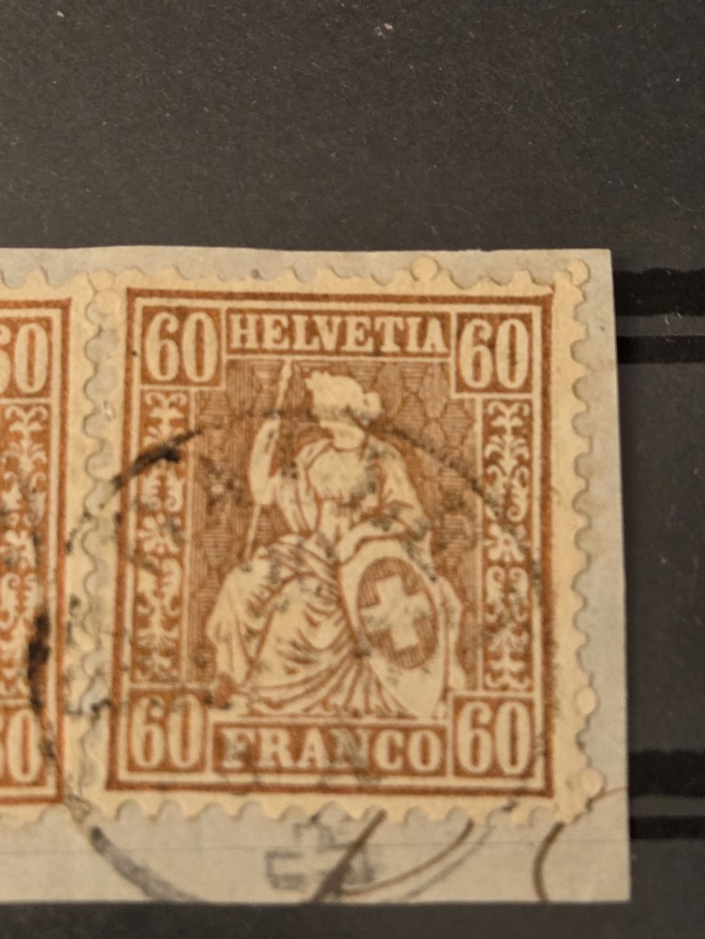 Tutti i francobolli: 3mal SBK 35 Kat.825.- auf Papier – Usato da Wangen venduto da Abartix 3