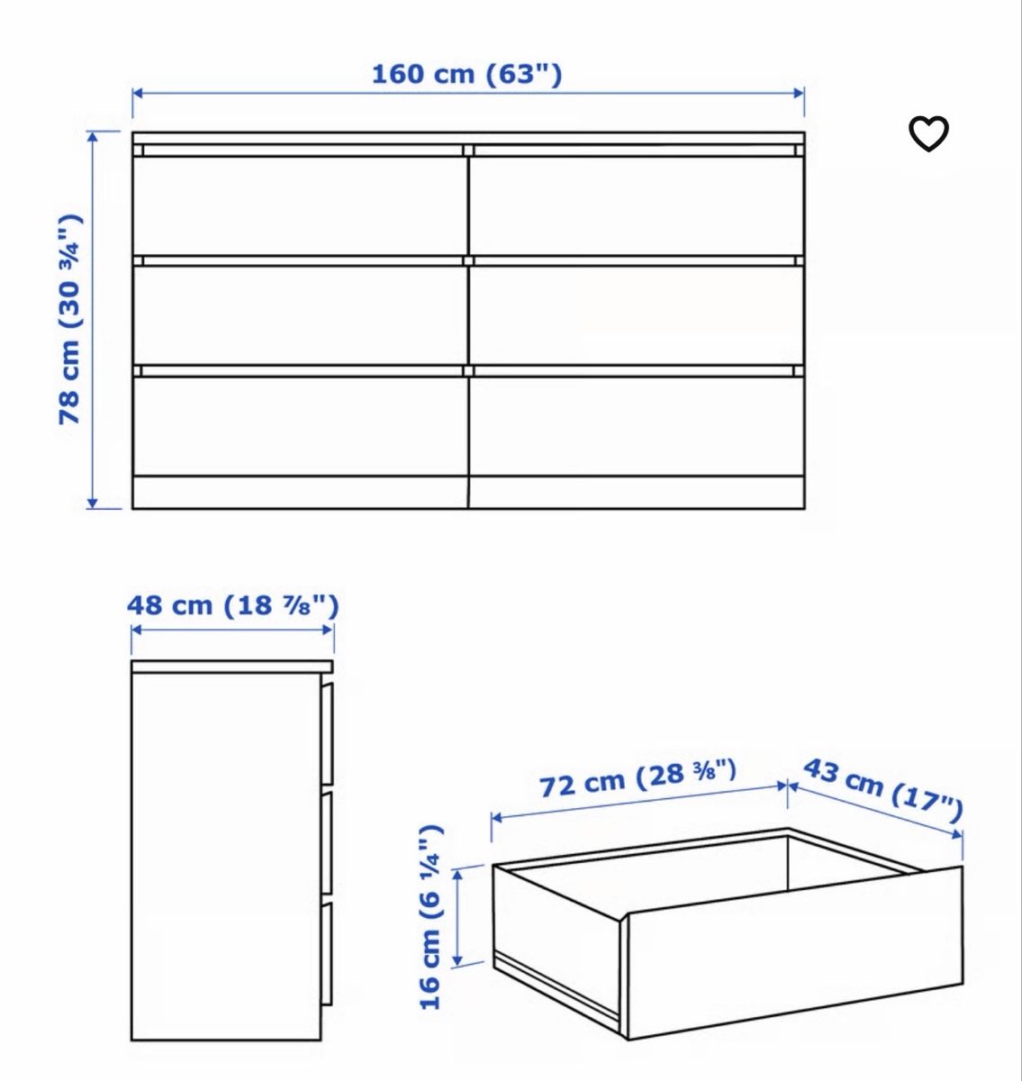 Commodes: MALM - IKEA – D'occasion à Ittigen par fil_tcv7 2