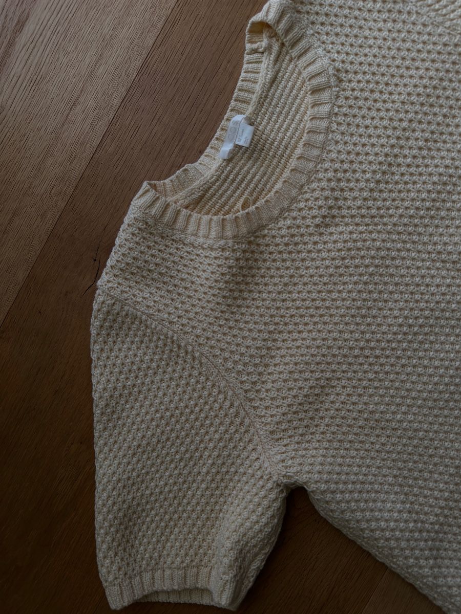 Cos Pulls & Sweat-shirts: Strickpullover COS Kurzarm Baumwolle hellgelb neuwertig – D'occasion à Köniz par Anidem1 2