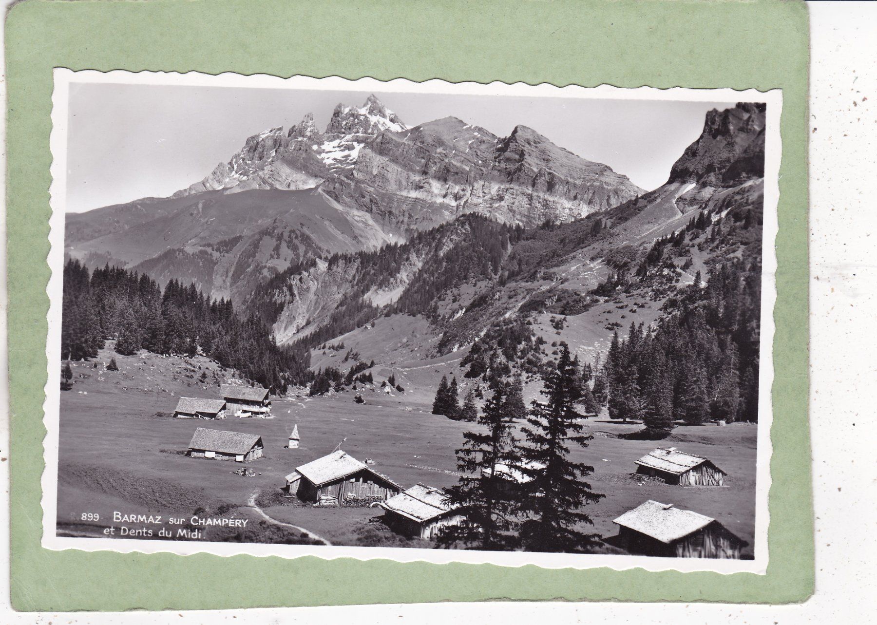 Cartoline postali: Barmaz sur Champéry et Dents du Midi – Usato da Herisau venduto da Lisegrat2008