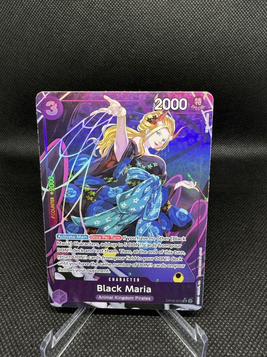 Bandai Carte collezionabili: Black Maria OP08-074 – Nuovo (secondo la descrizione) da Langenthal venduto da LilPareTCG