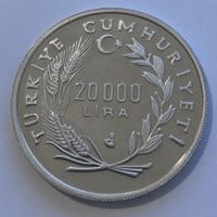 Silver Coin Turkey, 1992 Winter Olympics