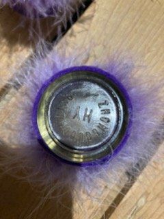 Bicchieri: 6 filzgläsli violett mit federn – Usato da Schwarzenberg LU venduto da kindler007 3