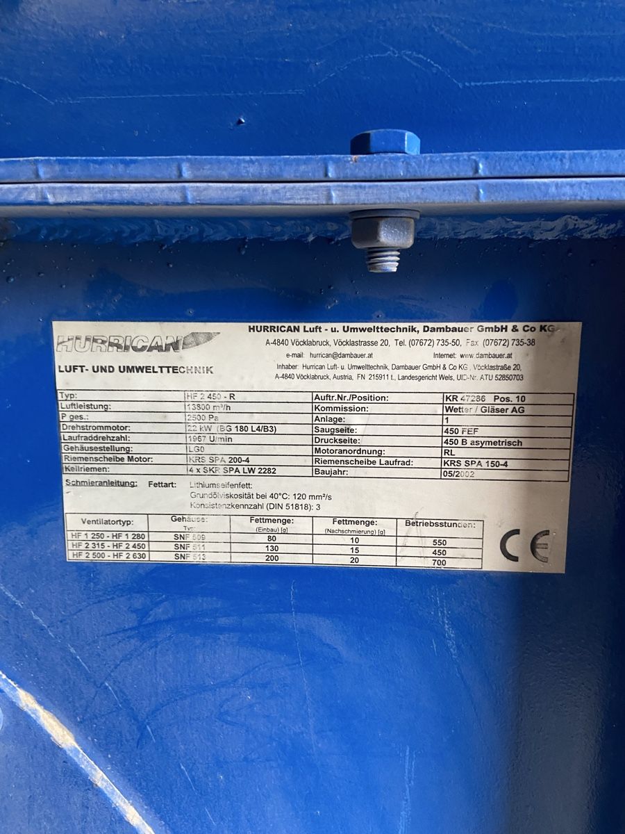 Tutte le macchine: Industrie Ventillator 25 KW – Usato da Dübendorf venduto da ramstein66 3