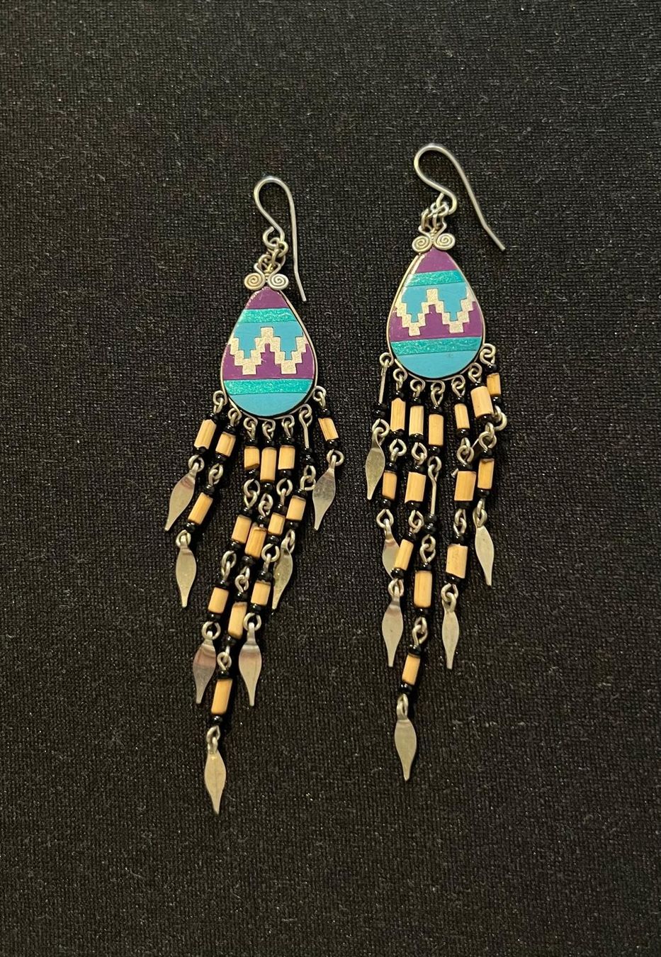 Orecchini pendenti & Orecchini a lobo: Indian Silver Earings – Usato da Genève venduto da gvokiii 1