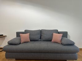 Graues Sofa-Set mit Stauraum, 2-teilig