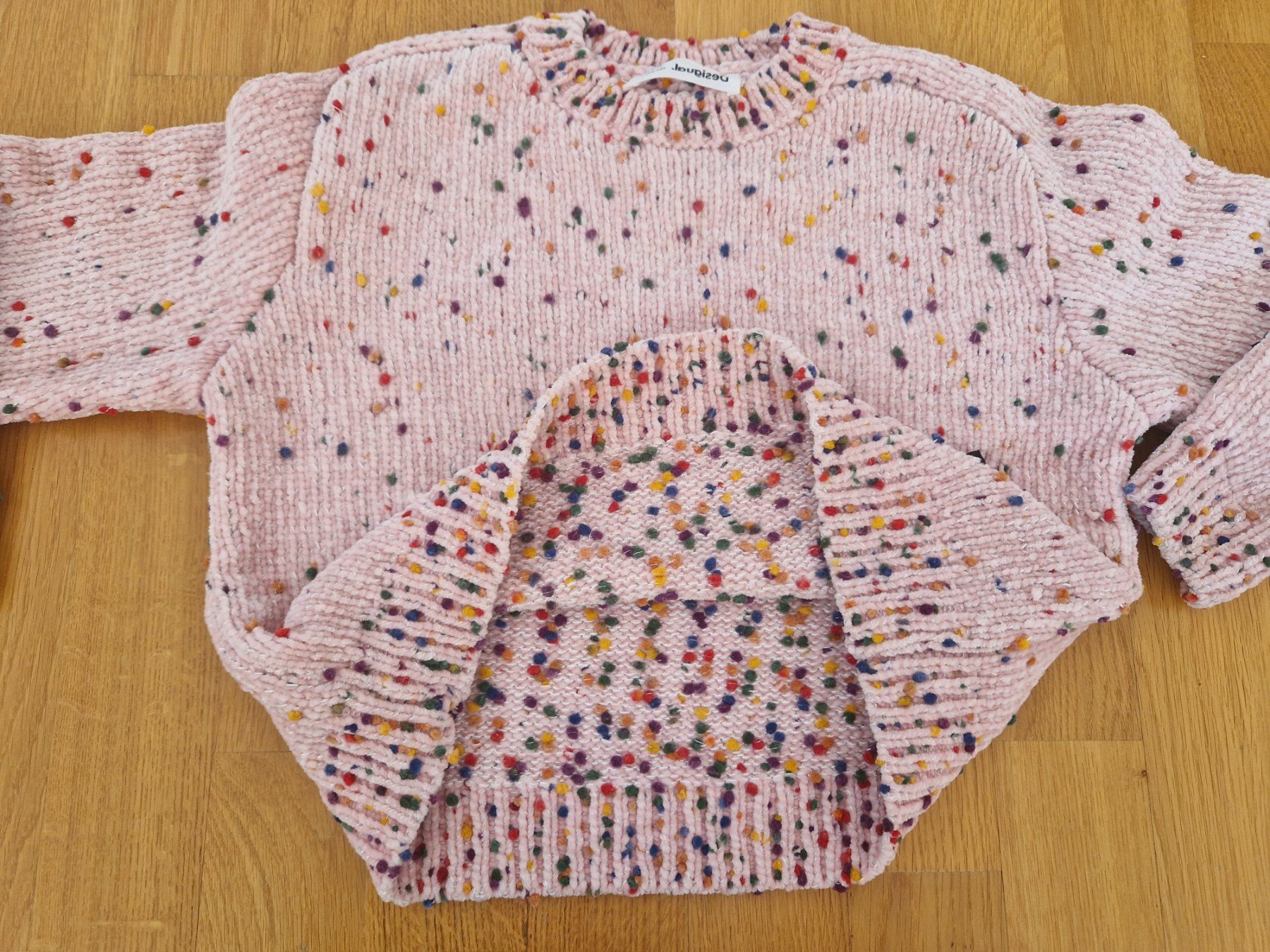 Desigual Maglioni & Felpe: Desigual. Pullover Gr. 134/140 pink bunt meliert – Usato da Buchs venduto da sonjaja 2