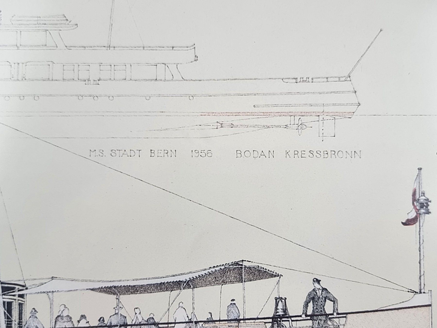 Posters & Illustrations: Bild "M.S. Stadt Bern 1956", Uli Colombi – D'occasion à Urtenen-Schönbühl par Restwert_Schoenbuehl 2