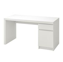Malm Schreibtisch weiss 140x65cm