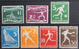 Niederlande ex. Kat. 205-212 * 1928 Kat. 80 Euro (ohne Kat.