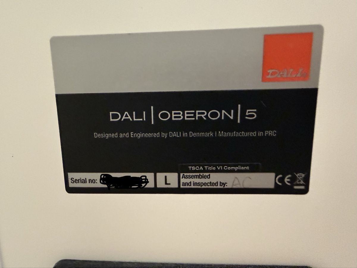 Dali Haut-parleurs: DALI Oberon 5 Speakers White Pair – D'occasion à Dübendorf par nasvet 3