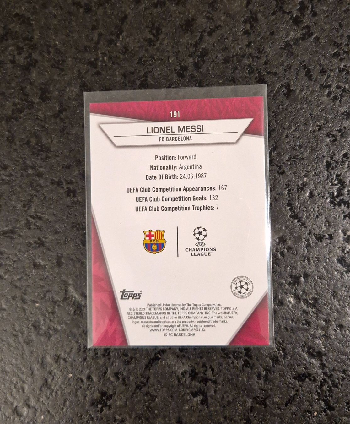 Topps Sammelbilder & Trading cards: Lionel Messi - Barcelona - Topps – Neu (gemäss Beschreibung) aus Burg AG von Danoe 1