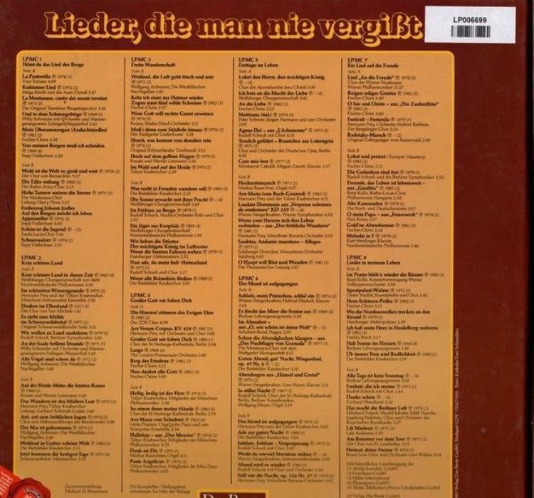 Dischi in vinile: Lieder die man nie vergißt – Usato da Horn venduto da enigma66 1