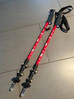 LEKI Wanderstöcke rot mit Speed Lock max. Länge 135 cm