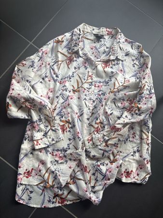 H&M Bluse mit Blumenmuster, Grösse 44