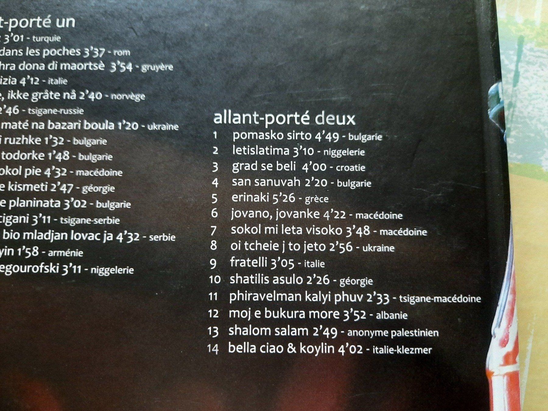 CDs: CD Acratopège - Allant - Porté – D'occasion à Pully par bro_n52j 3