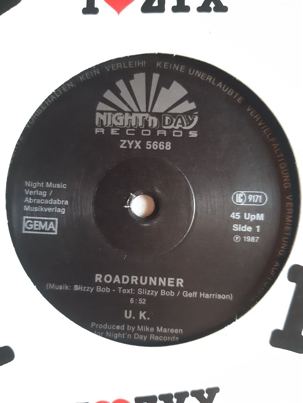Dischi in vinile: U.K. - Roadrunner (12") – Usato da Verscio venduto da giamma1985 2