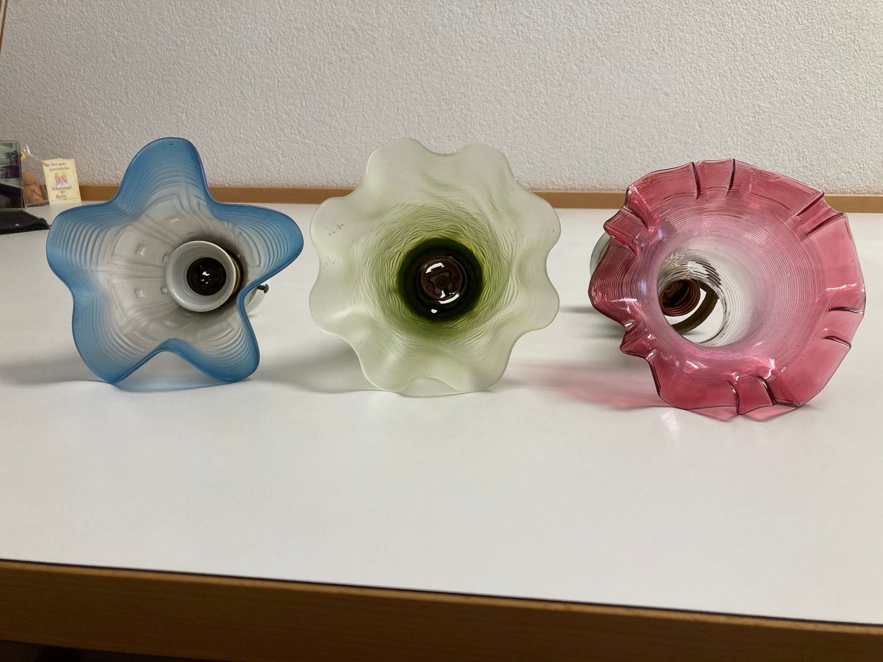 Paralumi: Vintage Lampenschirme Glas – Usato da Weissbad venduto da Hado42 1