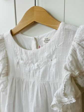 Zara, Kleid, 92, perfekt, weiss, Stickerei