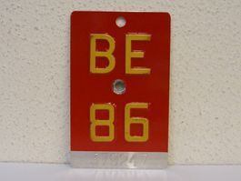 BE 86 VELONUMMER - FAHRRADSCHILD