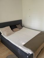 Boxspringbett dunkelgrau guter Zustand 180x200