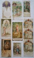 Konvolut 9x Andachtsbild, Engel und Kinder, um 1910