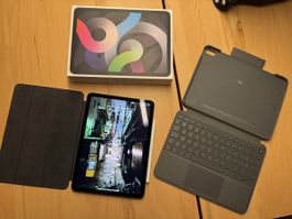 Apple iPad Air (4. Gen) 64GB inkl. Pencil und Logi Tastatur