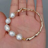 Lua Design Perlen Armband Echt Bracelet rigide Perle Vrai