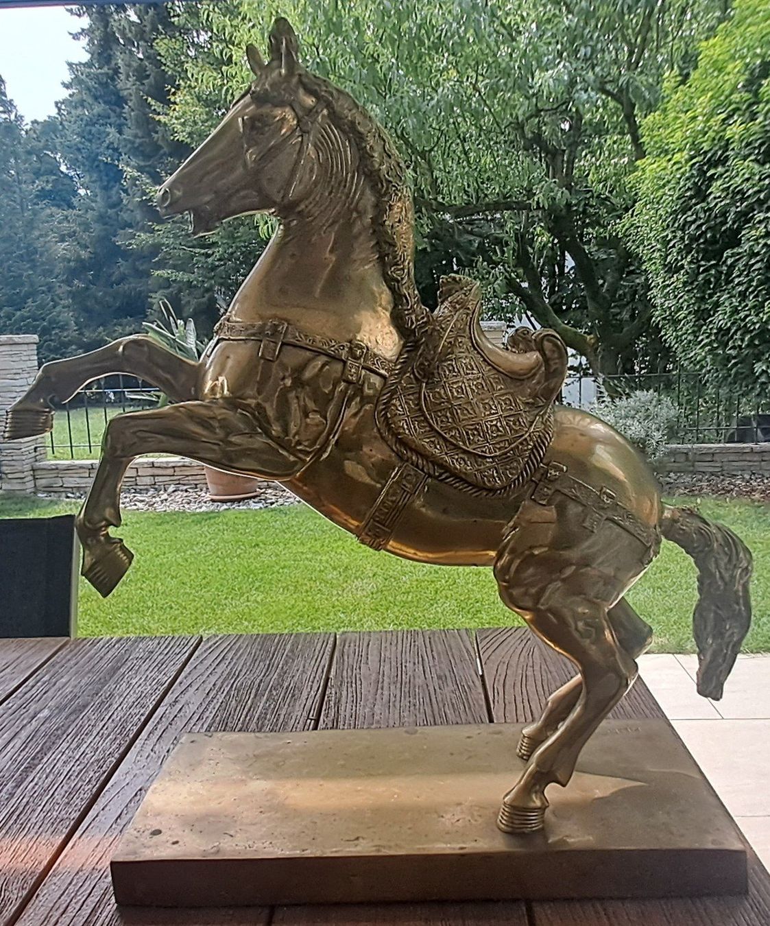 Sculture & Statue: Wunderschönes, schweres Pferd aus Messing signiert – Usato da Wallisellen venduto da prada008 2