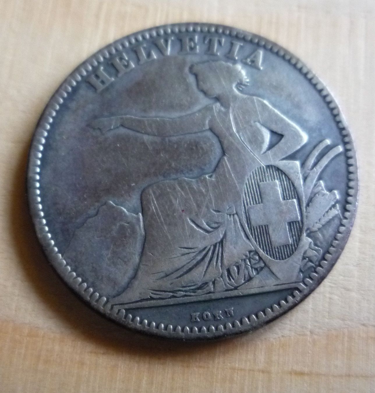 Tutti le monete: 2 Franken 1860, ss, Kat. 130.-- – Usato da Rieden SG venduto da Sammelfreund 1