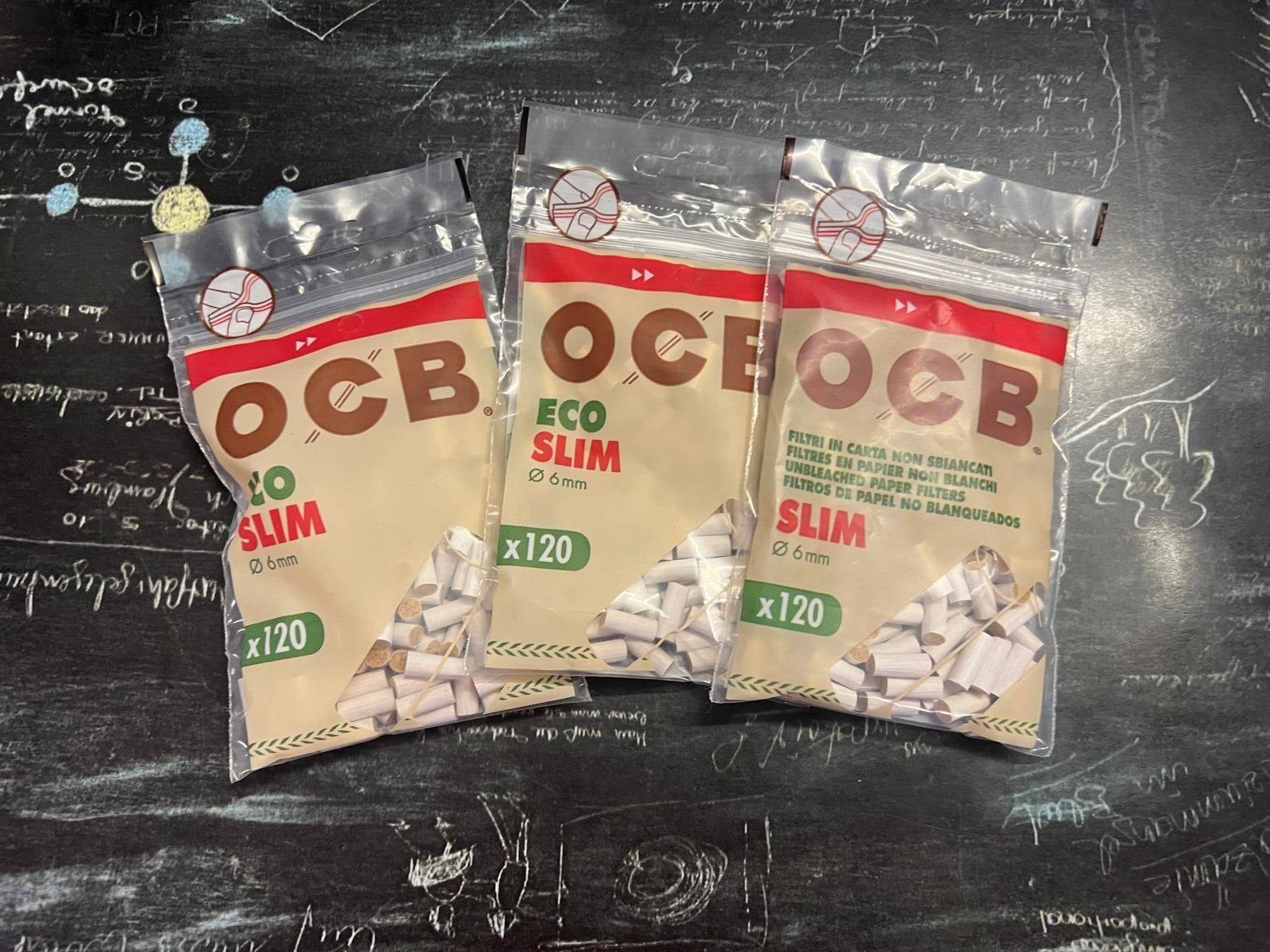 Ocb Tabacchi: 3 x 120 OCB Eco slim Zigarettenfilter – Nuovo e nell'imballaggio originale da Buchs SG venduto da Pocolocoli