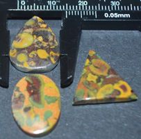 Cabochon Set L-1243 – Frucht Jaspis - 3 Stück