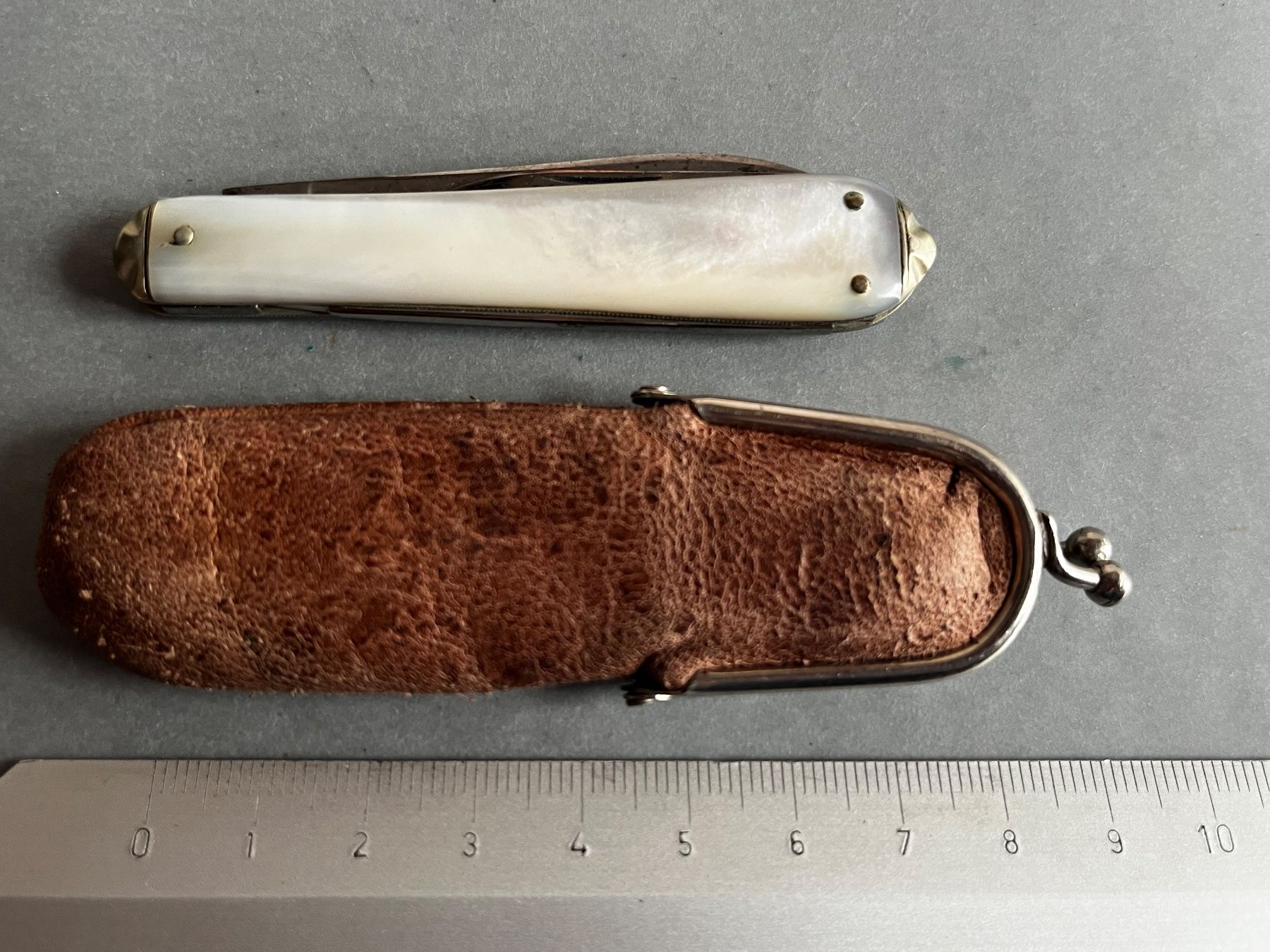 Solingen Taschenmesser: Altes Perlmutt Sackmesser 81 mm - selten – Gebraucht aus Zürich von FV.vintage 3